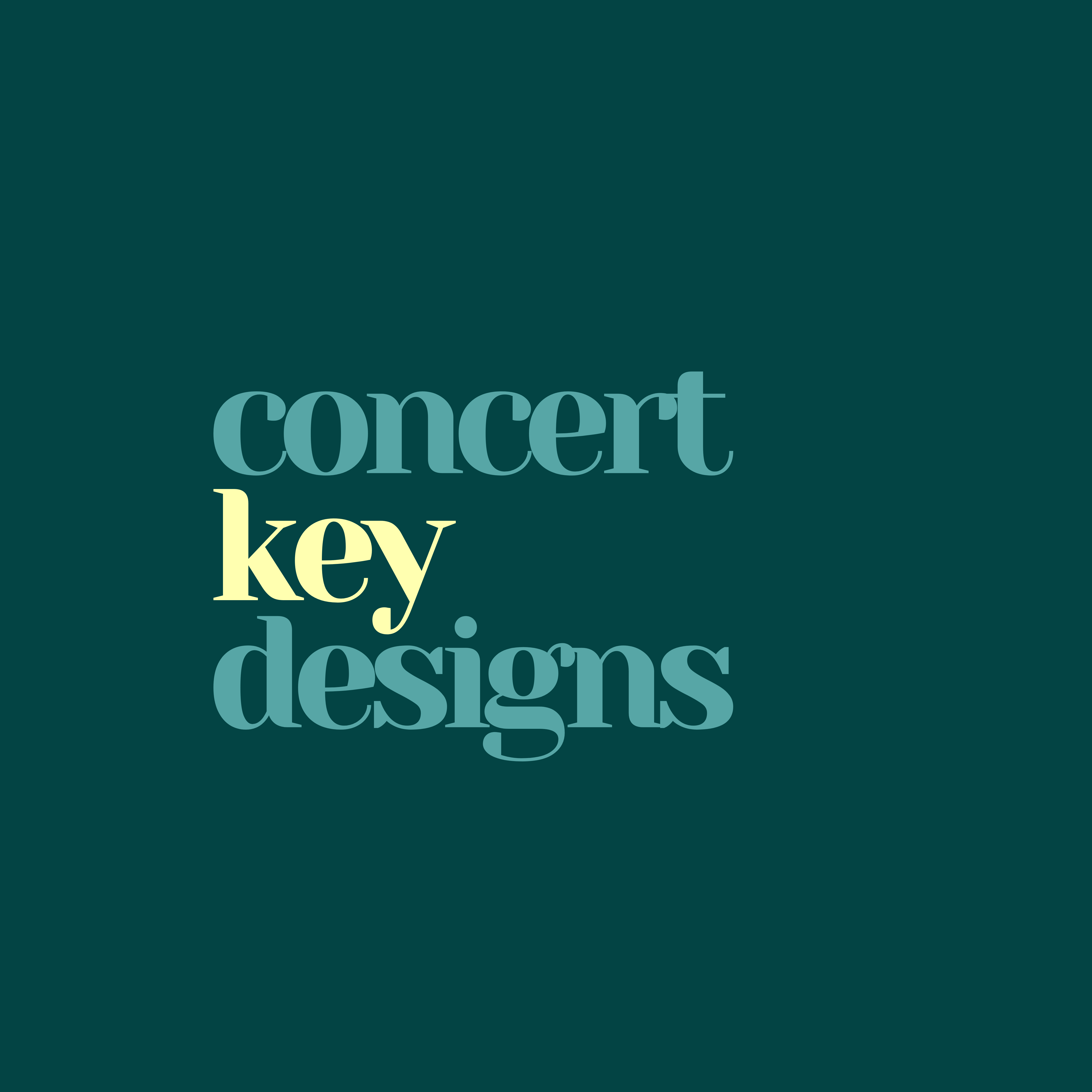 Concert Key Designs