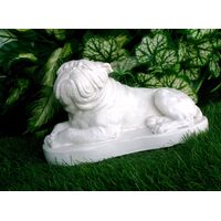 Concrete Bulldog in Alabaster