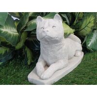Akita Dog Concrete Statue in Alabaster