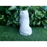 Cairn Terrier Concrete Statue 8.5" tall Finished in Alabaster