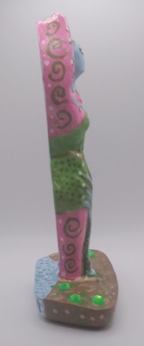 Goddess of India side view.