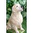 Custom painted Golden Retriever concrete Statue 9.75" high