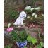 Bichon Frise Concrete Statue Grave Marker
