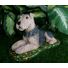 Custom Painted Airedale Cncrete Statue