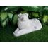 Australian Shepherd concrete statue in Alabaster 5x11x6.5" High Ships  Within 5 Days