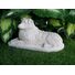 Australian Shepherd concrete statue in Alabaster 5x11x6.5" High Ships  Within 5 Days