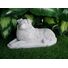 Australian Shepherd concrete statue in Alabaster 5x11x6.5" High Ships  Within 5 Days