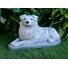 Australian Shepherd Concrete Statue pet Loss Memorial Gift and garden decor finished in Monochrome Grey