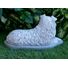Australian Shepherd Concrete Statue pet Loss Memorial Gift and garden decor finished in Monochrome Grey