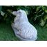 Australian Shepherd Concrete Statue pet Loss Memorial Gift and garden decor finished in Monochrome Grey