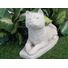 Akita Dog Concrete Statue in Alabaster
