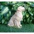 Custom painted Golden Retriever concrete Statue 9.75" high