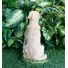 Custom painted Golden Retriever concrete Statue 9.75" high