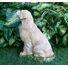 Custom painted Golden Retriever concrete Statue 9.75" high