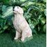 Custom painted Golden Retriever concrete Statue 9.75" high