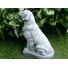 Golden Retriever concrete statue 9.75" tall Monochrome Grey pet Loss Gift and garden Decor