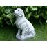 Golden Retriever concrete statue 9.75" tall Monochrome Grey pet Loss Gift and garden Decor