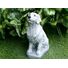 Golden Retriever concrete statue 9.75" tall Monochrome Grey pet Loss Gift and garden Decor